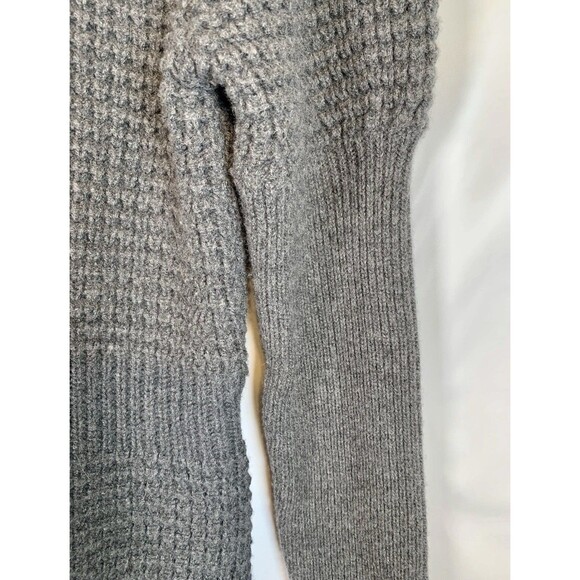 Juicy Couture Gray Lambs Wool Blend Open Front Sash Tie Cardigan Sweater Large - Picture 4 of 9